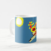 Axolotl zomer  koffiemok (Voorkant links)