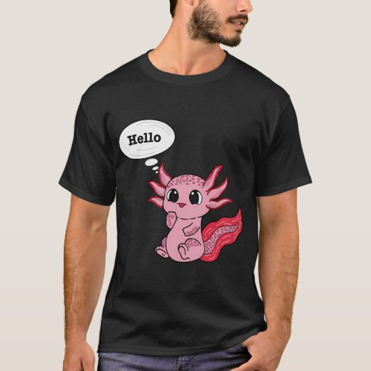 Axolotl zwaait t-shirt (Voorkant)