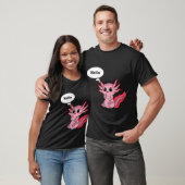 Axolotl zwaait t-shirt (Unisex)