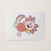 Axolotl zwemmen legpuzzel (Horizontaal)