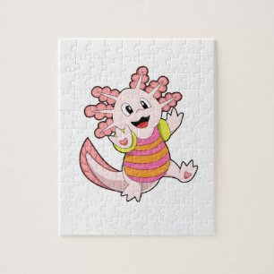 Axolotl zwemmen legpuzzel