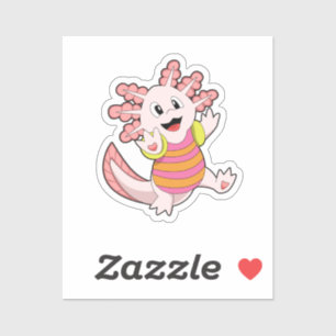 Axolotl zwemmen sticker