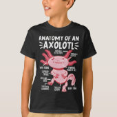 Axolotls Anatomy Of An Axolotl Kawaii T-shirt (Voorkant)