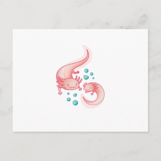 Axolotls Briefkaart (Voorkant)