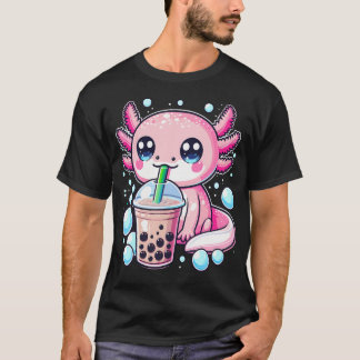 Axolotls Bubble Boba Thee Anime Schattig Kawaii T-shirt