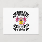Axolotls en boeken | Leeshuisdieren Cute Axolotl G Briefkaart (Voorkant)