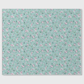 Axolotls in blauw cadeaupapier (Vlak)