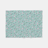 Axolotls in blauw fleece deken (Voorkant (Horizontaal))