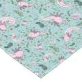 Axolotls in blauw tafelkleed (Gekanteld)
