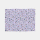 Axolotls in Paars Fleece Deken (Voorkant (Horizontaal))