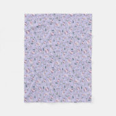 Axolotls in Paars Fleece Deken (Voorkant)