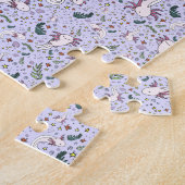 Axolotls in Paars Legpuzzel (Zijkant)