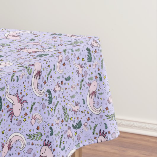 Axolotls in Paars Tafelkleed (Voorbeeld)