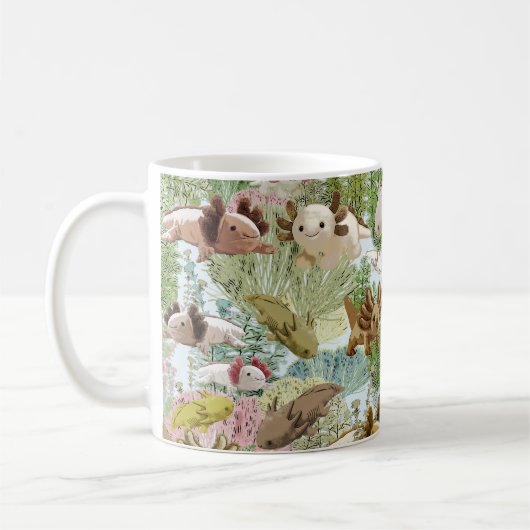Axolotls in Speelland Koffiemok (Links)