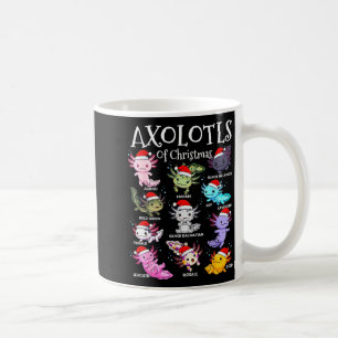 Axolotls Kerstman Hoed Kerstmis Pyjama Schattig Di Koffiemok