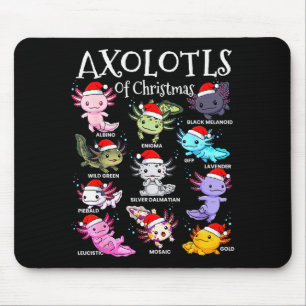 Axolotls Kerstman Hoed Kersttrui Schattig Dier Ax Muismat