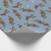 Axolotls! (lichte versie) cadeaupapier (Hoek)
