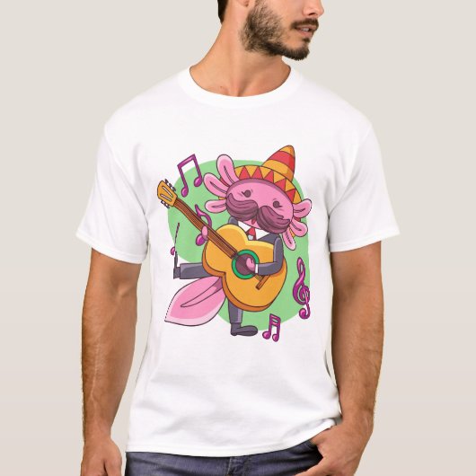 AXOLOTLS MUZIEK T-SHIRT (Voorkant)