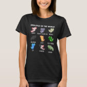 Axolotls Of The World Cute Axolotl Fish Sweet Anim T-shirt (Voorkant)