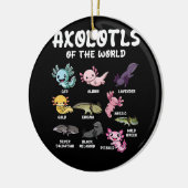 Axolotls of the World Schattigee Kawaii Axolotl lo Keramisch Ornament (Links)