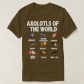 Axolotls van de wereld t-shirt (Design voorkant)