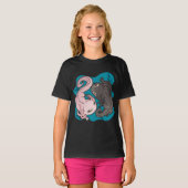 Axolotls Yin Yang Kawaii T-shirt (Voorkant volledig)