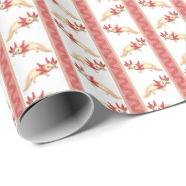 Axotl Streep Cadeaupapier