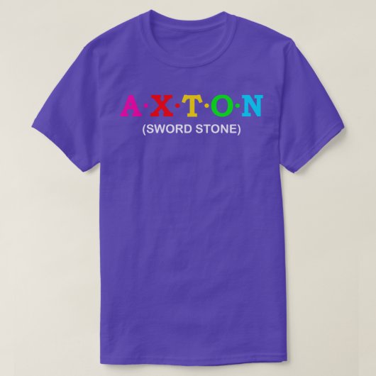 Axton zwaard steen t-shirt (Design voorkant)