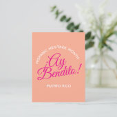 Ay bendito! Puerto Rico Briefkaart (Staand voorkant)