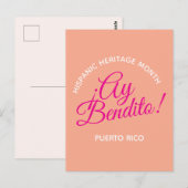 Ay bendito! Puerto Rico Briefkaart (Voorkant / Achterkant)