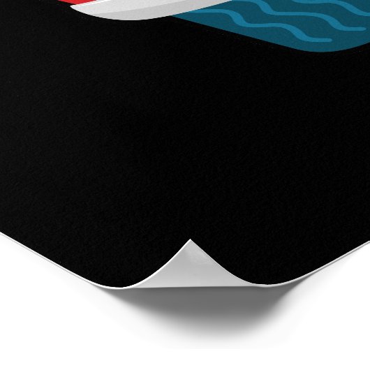 Ay-Car-Amba Funny Mexican Car Pun Dark BG Poster (Hoek)