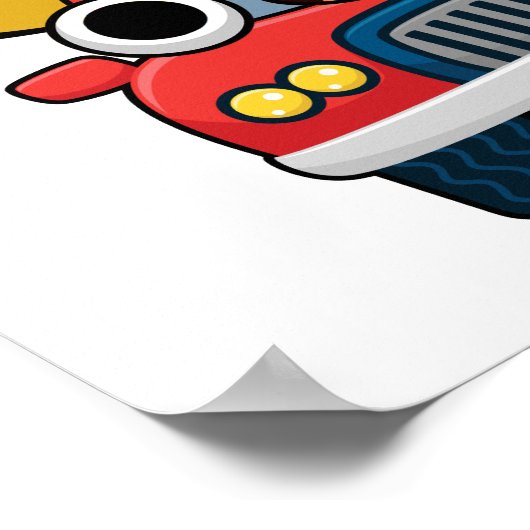 Ay-Car-Amba Funny Mexican Car Pun Poster (Hoek)