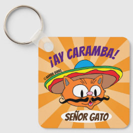 Ay Caramba! Meneer Kat Señor Gato Grappig Sleutelhanger