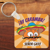 Ay Caramba! Meneer Kat Señor Gato Grappig Sleutelhanger (Voorkant)