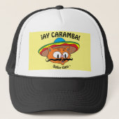 AY CARAMBA! Senor Gato Mexican Cartoon Cat Trucker Pet (Voorkant)