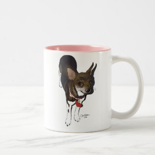Ay Chihuahua. Ik hou van je! Tweekleurige Koffiemok