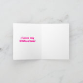 ¡ Ay Chihuahua! Ik houd van u! Kaart (Binnen)