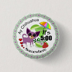 Ay Chihuahua Pin Ronde Button 3,2 Cm