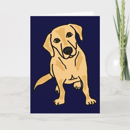 AY Gele Labrador Notecards of Greetin Kaart (Voorkant)