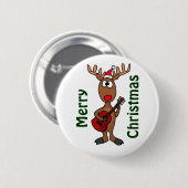 AY- rendierenkuiter Ronde Button 5,7 Cm (Voorkant /achterkant)