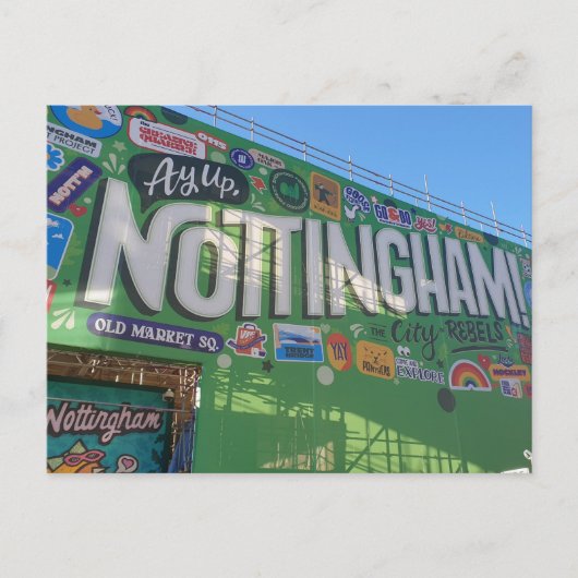 Ay up Nottingham! Briefkaart (Voorkant)