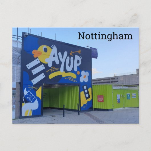 Ay Up Nottingham! Briefkaart (Voorkant)