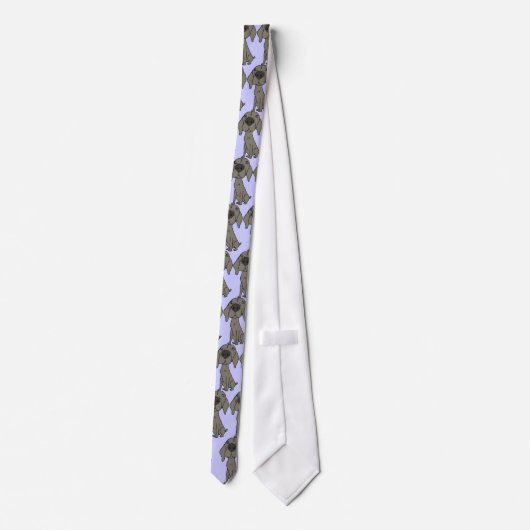 AY- Weimaraner Cartoon Necktie Stropdas (Achterkant)