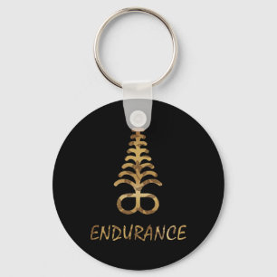 Aya Endurance Adinkra Symbool Ghana West-Afrikaans Sleutelhanger
