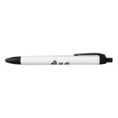 Aya Kugelschreiber Zwarte Inkt Pen (Bovenkant)
