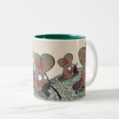 Aya! "Muisjacht" Tweekleurige Koffiemok (Voorkant rechts)