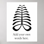 AYA | Symbool voor duurzaamheid en onafhankelijkhe Poster (Voorkant)