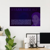 Ayaan Hirsi Ali | Geen cognitief Poster van de ver (Thuiskantoor)