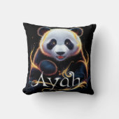 "Ayah de Panda - Schattige Panda Design Pillow" Kussen (Voorkant)