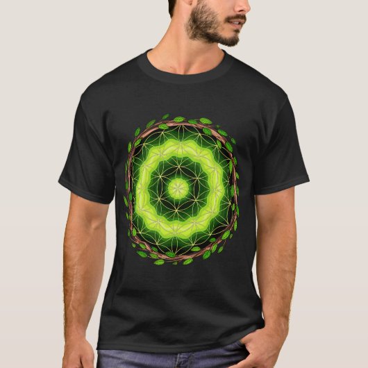 Ayahuasca Heilige Geometrie T-shirt (Voorkant)